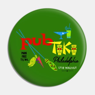 Retro Vintage Pub Tiki Philidelphia Pin