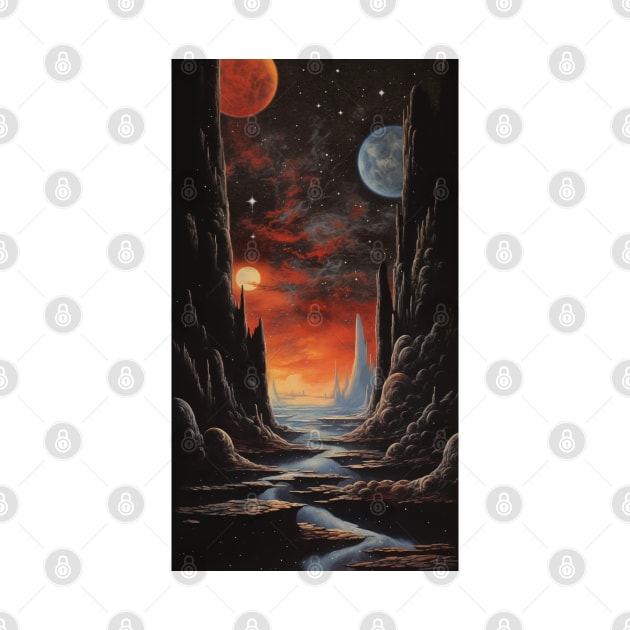 UNDEAD SPACE - DARK FANTASY ART STYLE by Vista Threads Co