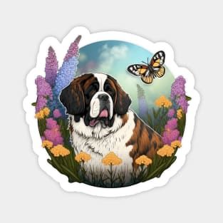 St. Bernard Dog Magnet