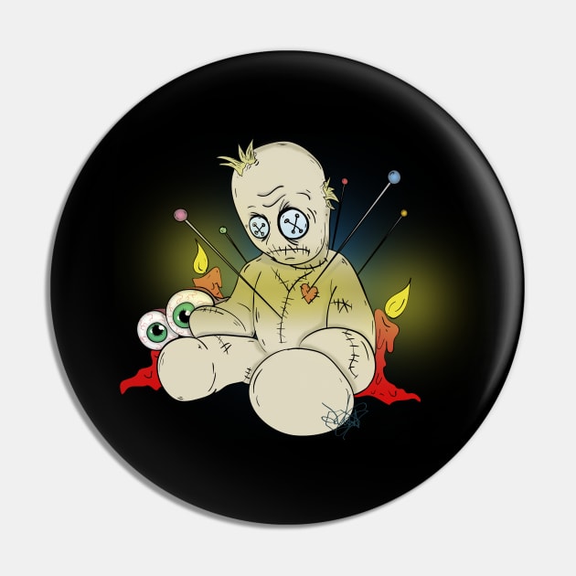 Voodoo Doll Pin by schockgraphics