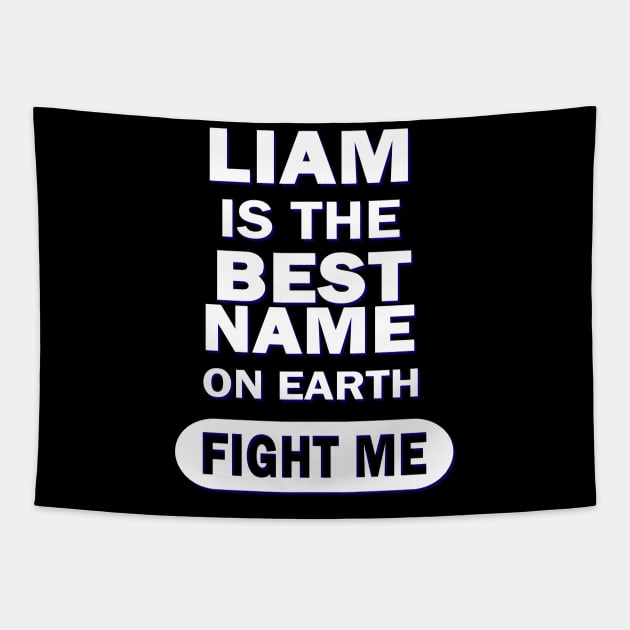 Liam Boys Men's Name Birthday Gift Tapestry by FindYourFavouriteDesign