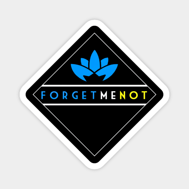 Forget Me Not T-shirt Mug Coffee Apparel Hoodie Sticker Gift Tote Pillow Phone Case Magnet by Bougenvilea