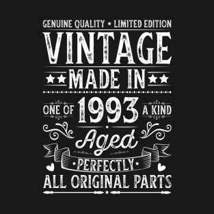 Vintage Made In 1993 Birthday T-Shirt