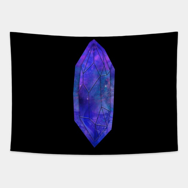 Cosmic Crystal Space Fractal Spiritual Gem Space Tapestry by Foxxy Merch