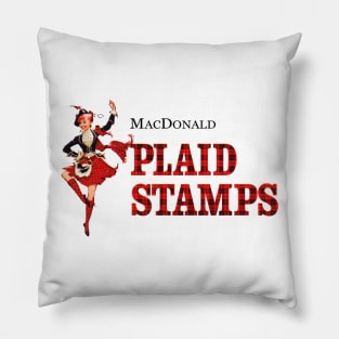 Plaid Stamps.  A&P Grocery Stores Pillow