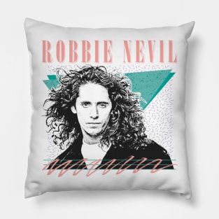 Robbie Nevil / 80s Aesthetic Fan Art Design Pillow