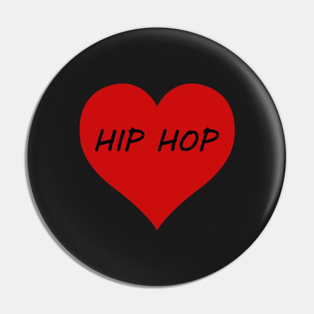 Hip Hop Love Heart Pin by SpotterArt