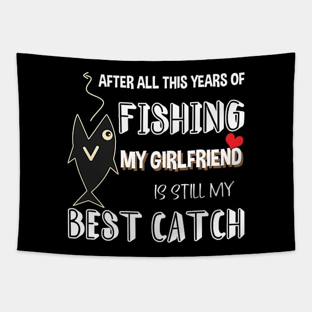 FISHING MY GIRLFRIEND Tapestry by Didier97