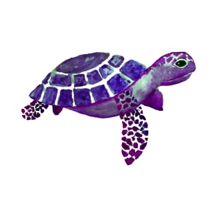 Cute pretty watercolor sea turtle T-Shirt