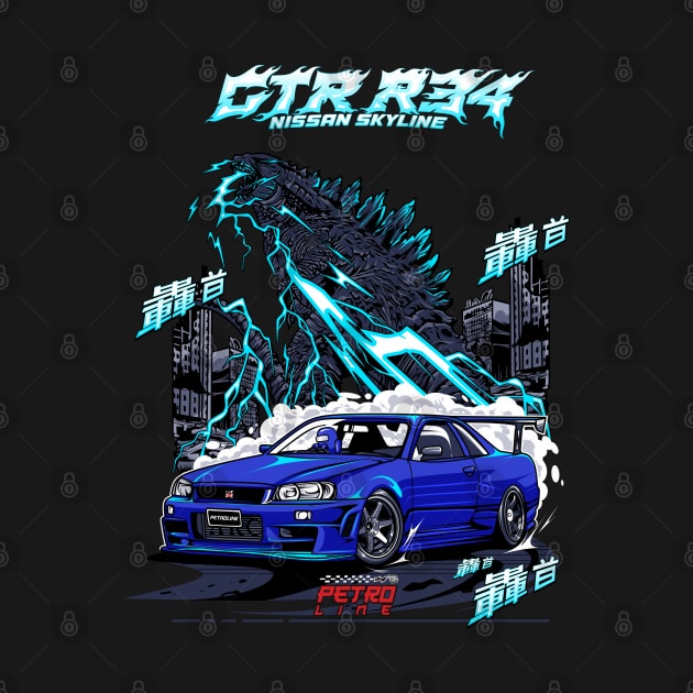 Nissan Skyline GT-R R34 by Neron Art