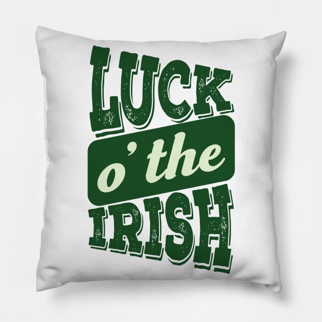 Luck O' The Irish Pillow by ColoredRatioDesign