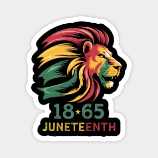 Juneteenth Men Women African American black lion 1865 king Magnet