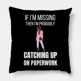 Black Social Worker Humor Gift Pillow