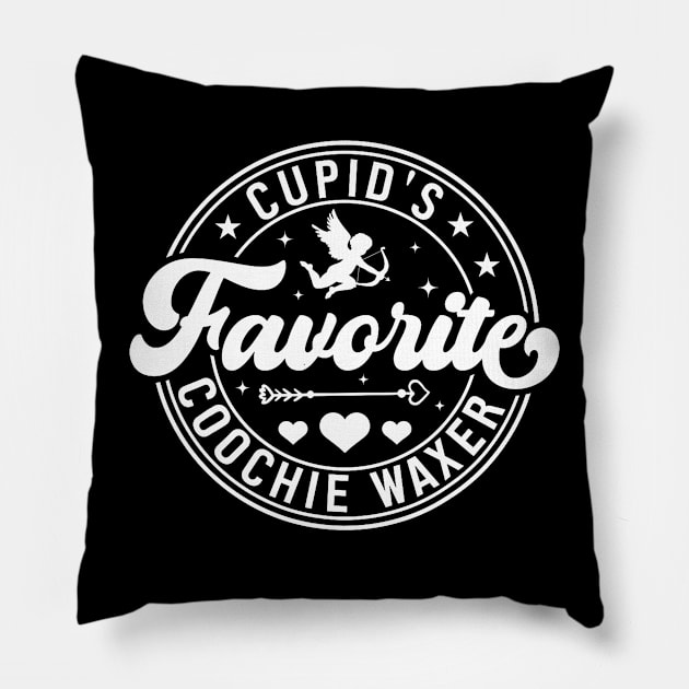 Cupid_s Favorite Coochie Waxer Valentines Day Wax Specialist Pillow by Neldy