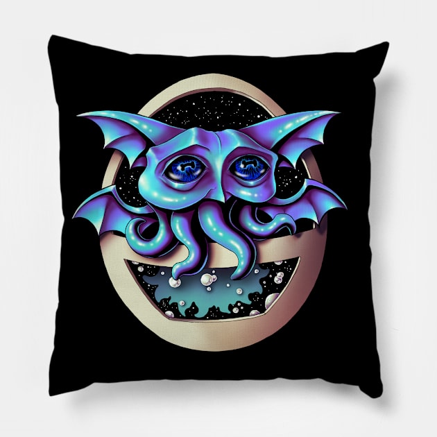 The Cthild - Baby Cthulhu Pillow by Indi Martin