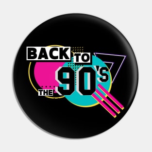 back to the 90's geometric dot shapes - 80s and 90s vintage classic retro Pin