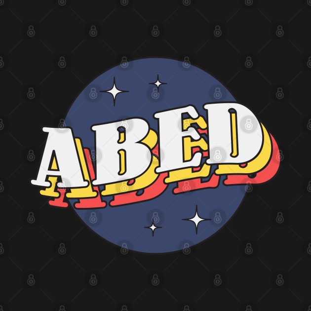 Abed - Colorful Layered Retro Letters by Mandegraph