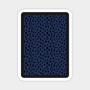 Blue and black Spot Dalmatian Pattern Magnet