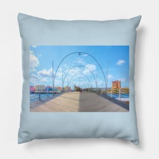 Queen Emma Pontoon Bridge Curacao Pillow