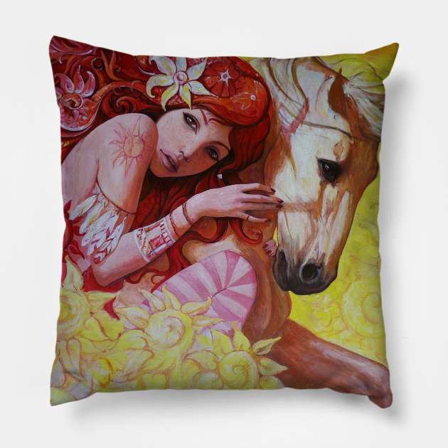 Bloom Pillow by AdrianBordaArt