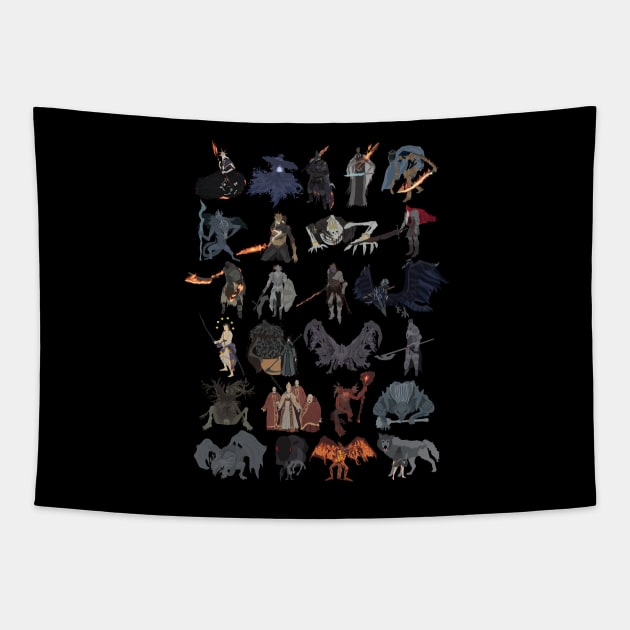 marxisme Blændende morfin Dark Souls 3 - All bosses (complete edition) - Dark Souls 3 - Tapestry |  TeePublic