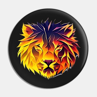 Burning Lion Pin