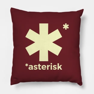 Asterisk light Pillow