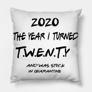 20th Birthday Pillow