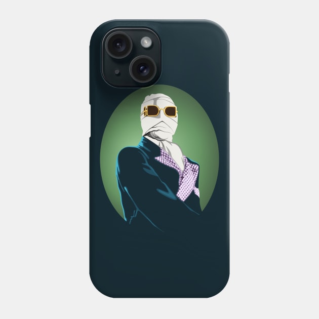 The Invisible Man Portrait Phone Case by PlaidDesign