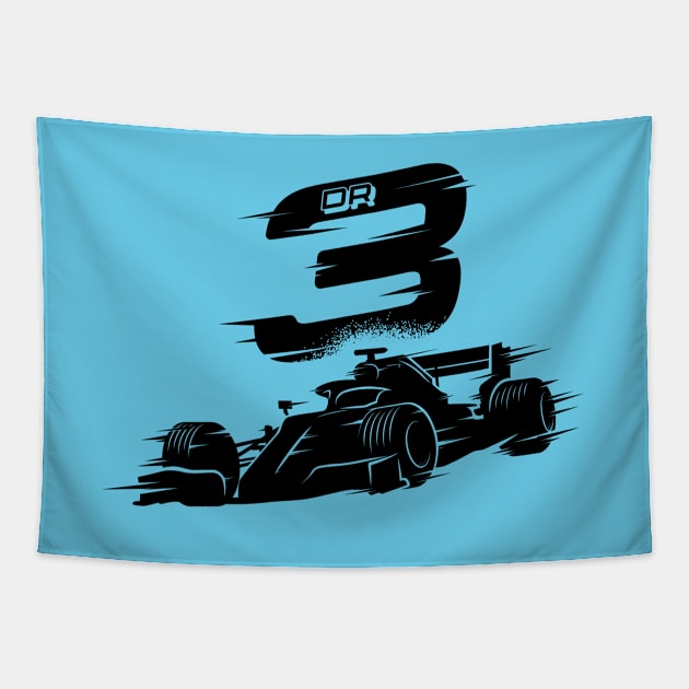 We Race On! 3 [Black] Tapestry by DCLawrenceUK