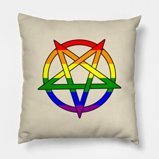 Rainbow Pentacle Pillow