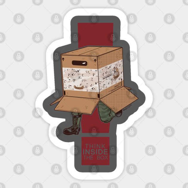 Think INSIDE the box. - Metal Gear Solid - Sticker