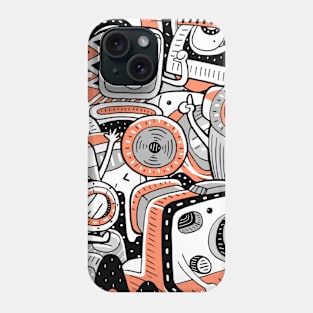 Abstract Camera Pattern Phone Case