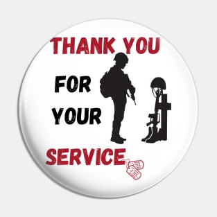 Thank You For Your Service Pin