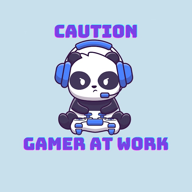 Gamer at work by Darth Noob