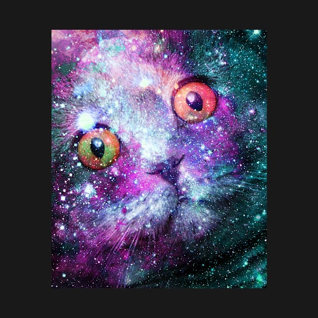 Cute Astro Space Cat In Universe by Random Galaxy