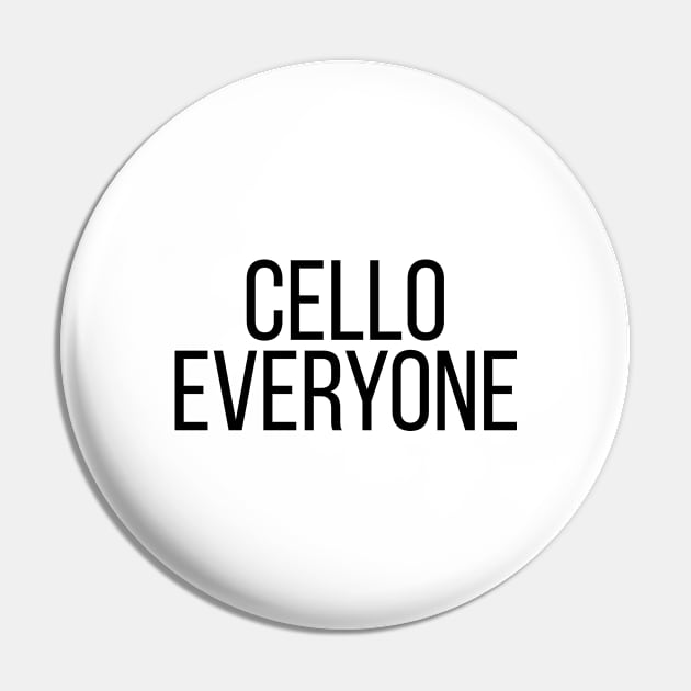 Cello Everyone Pin by Saimarts