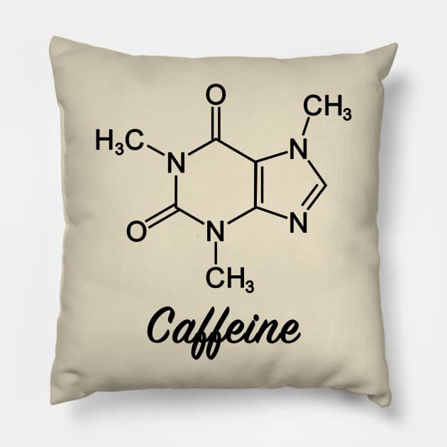 Caffeine Molecule Pillow by NeilGlover