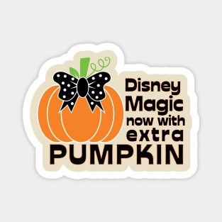 Disney Halloween Now with Extra Pumpkin Tee Magnet