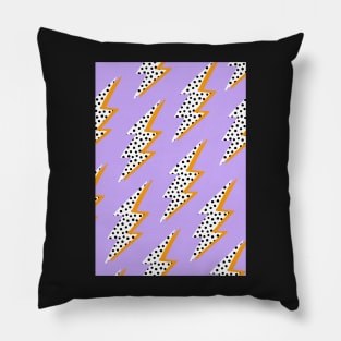 Purple Lightning Bolt Pillow