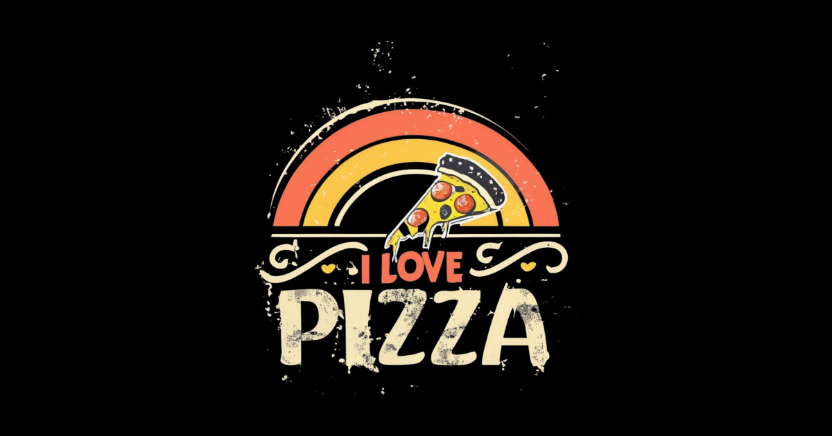 Pizza Bliss A Love Affair with Flavor Pizza Is Love Sticker TeePublic