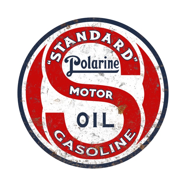 Standard Polarine Motor Oil vintage rusted sign by Hit the Road Designs