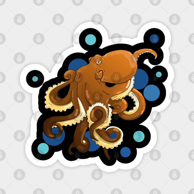 octopus Magnet by Karroart