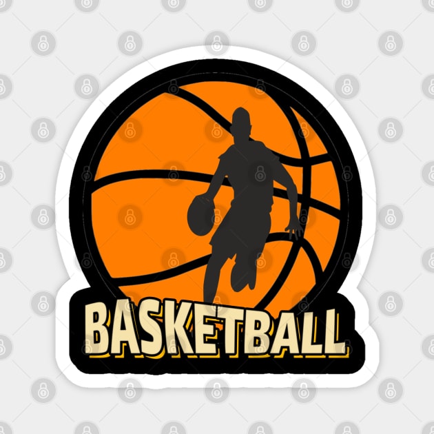Retro basketball march madness Magnet by 4wardlabel