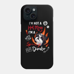 Cute Disaster Funny Shih Tzu Maltese Dog Breed Crusty White Dog Phone Case