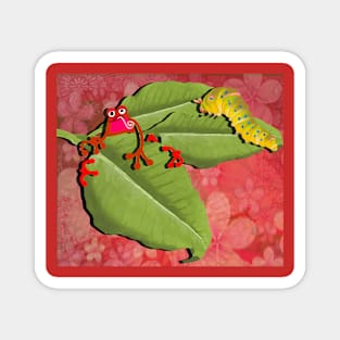 RED FROG - RedFrog with Caterpillar 2 Magnet