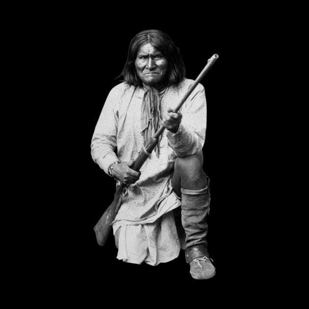 Geronimo Kneeling With Rifle by warishellstore