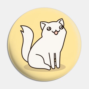 Happy sitting kitty - Kakun the Cat Pin