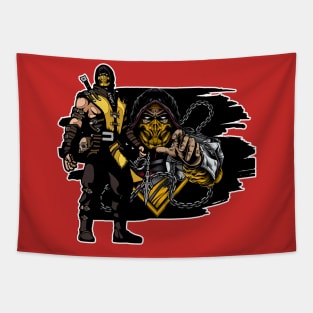 Scorpion Mortal Kombat Tapestry