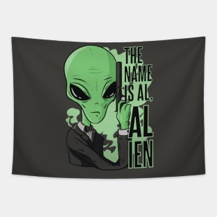 Alien Hunter: Al's got your back Tapestry